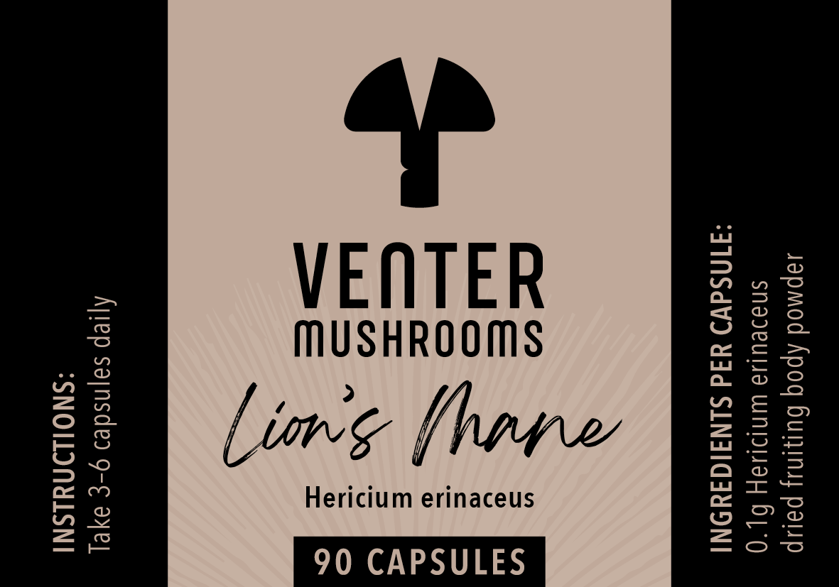 Lion's Mane Capsules - Venter Mushrooms